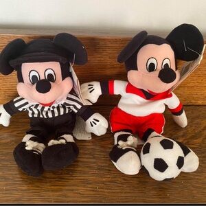 NWT Set Of 2 Mickey Mouse Plush